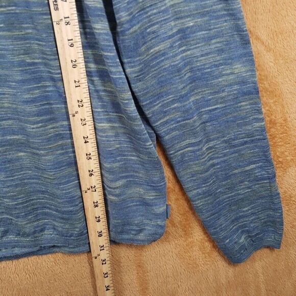 JOHN VARVATOS Shirt Mens XL Blue Pullover Crew Space Dye Linen Cotton OMAR $228 - Picture 11 of 12